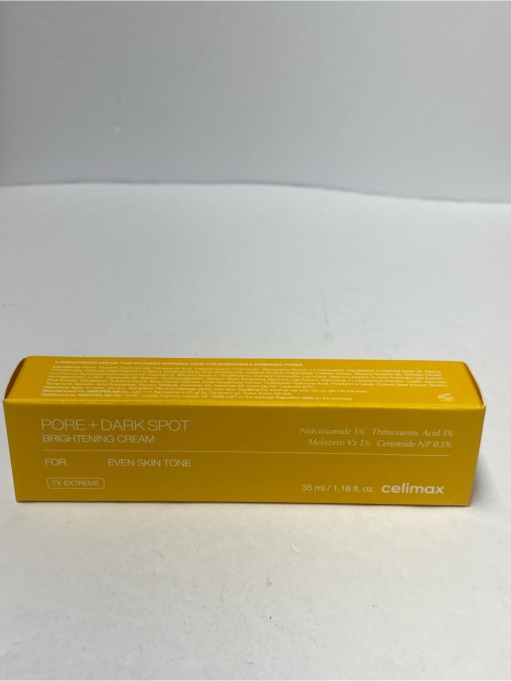 Celimax Pore + Dark Spot Brightening Cream – Yellow